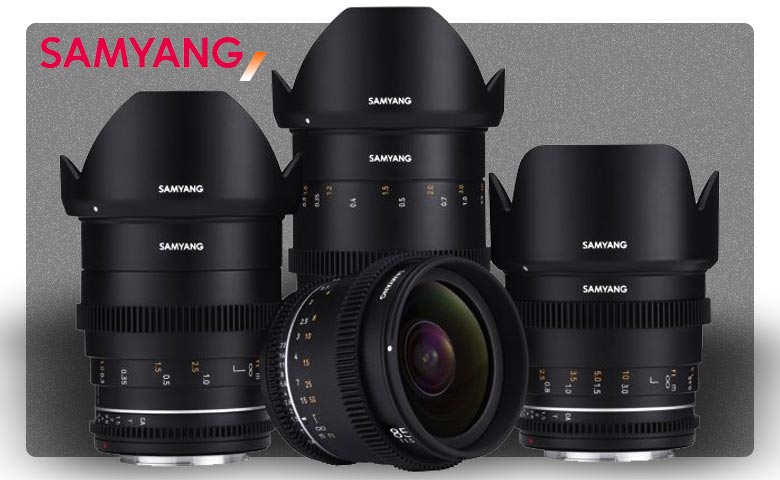 Samyang Gama de lentes MK2 VDSLR Cine.