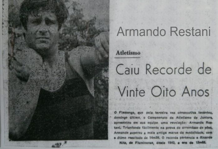 Armando Restani, uma vida inteira dedicada ao esporte